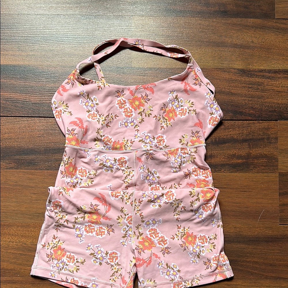 Aerie Floral Pink Romper